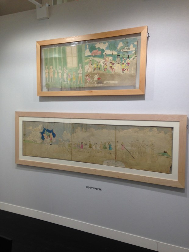 Henry Darger's work at the Carl Hammer stall