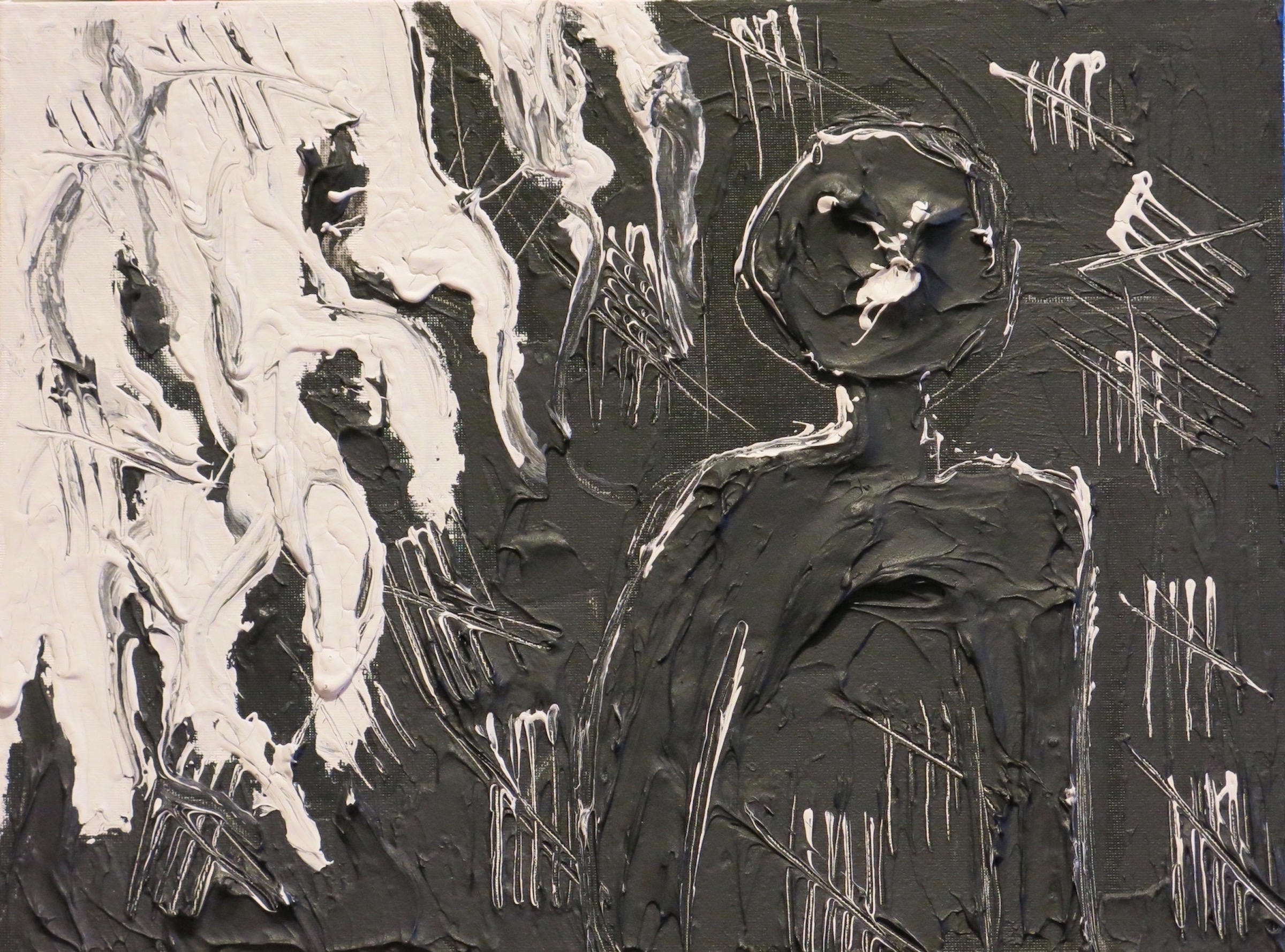 Outsider 12- x 16- acrylic on canvas board 2015 Susan Spangenberg