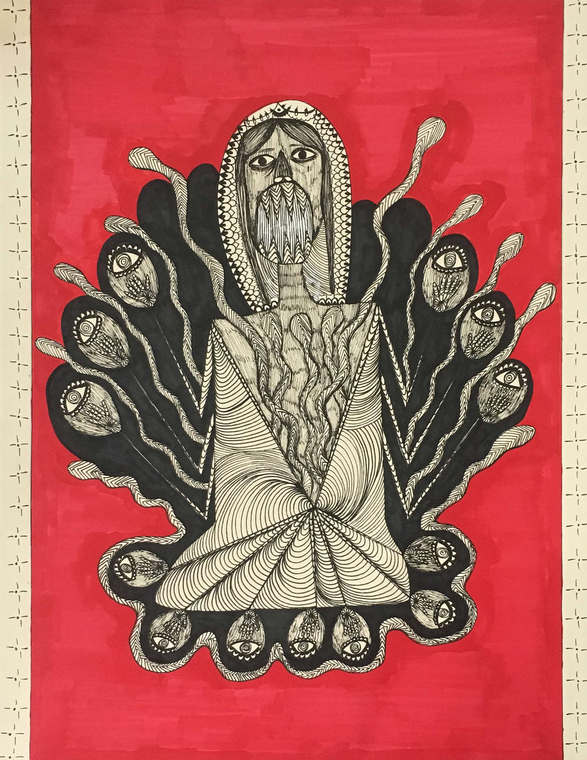 samaneh atef 30x42 cm pen on paper